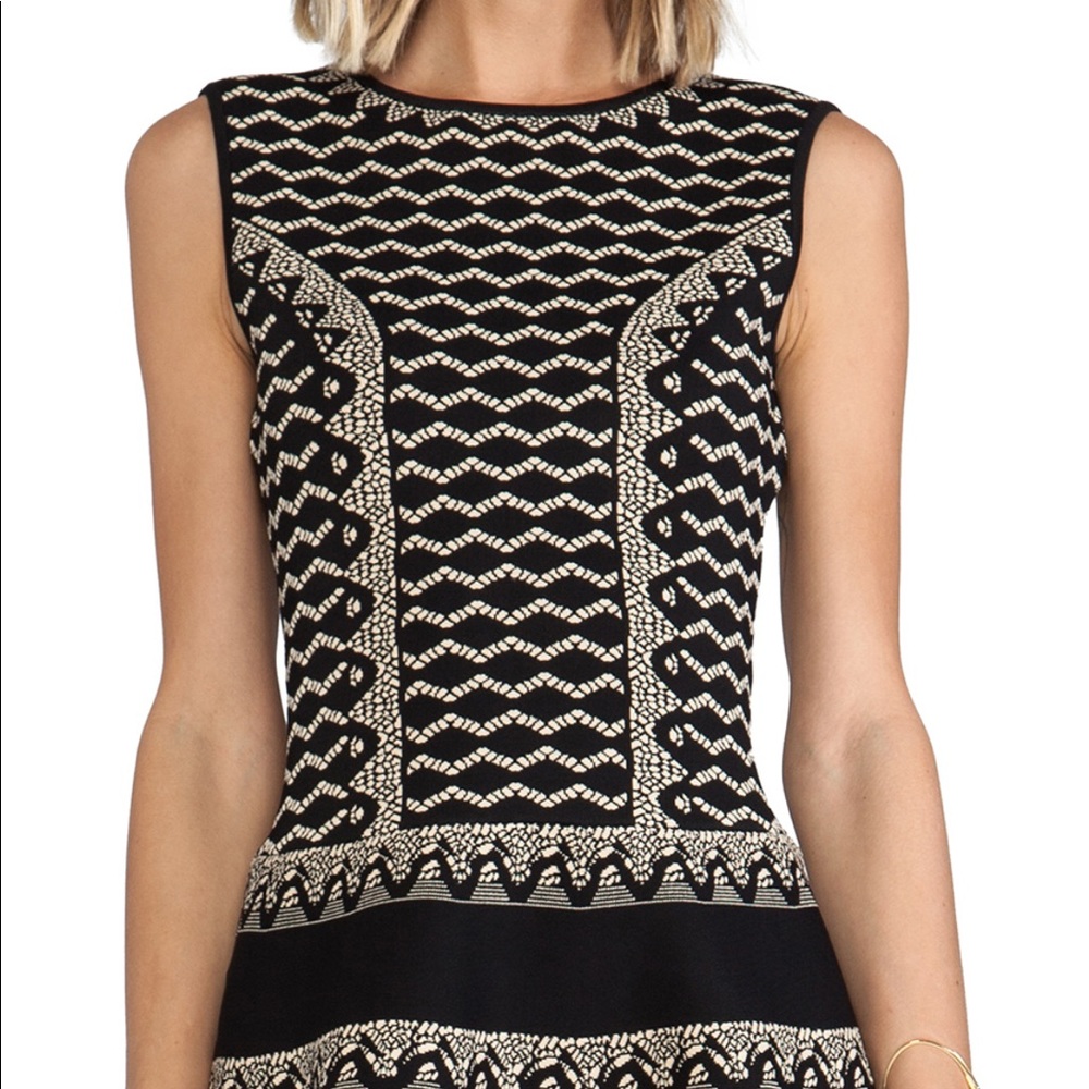 BCBGMaxazria Wilma black nude dress - Picture 9 of 13